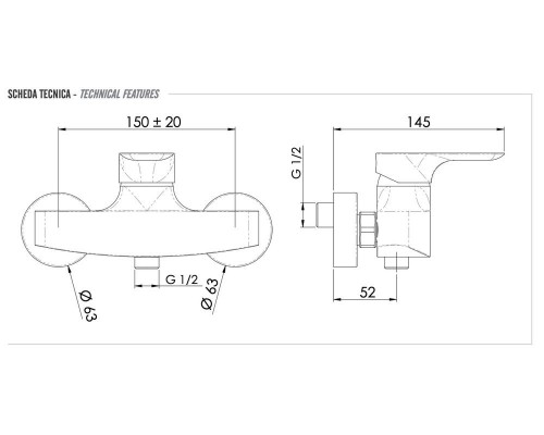 Смеситель для душа Remer infinity I31