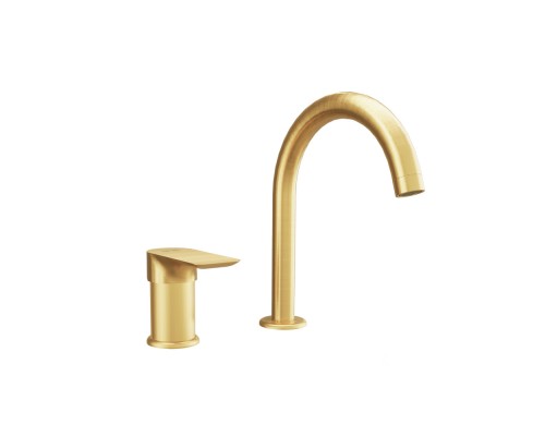 Смеситель для раковины Remer Infinity I57BG, золото брашированное