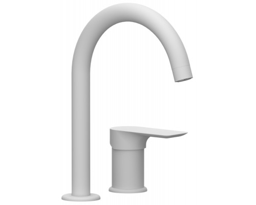 Смеситель для раковины Remer Infinity I57BO, белый матовый