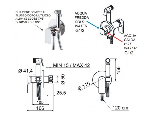 Гигиенический душ Remer Infinity I65NO, черный матовый