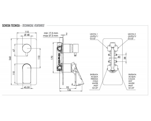 Смеситель для душа Remer Infinity I92
