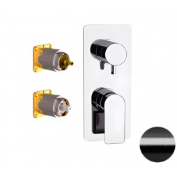 Смеситель для душа Remer Infinity I93KBCFP, черный брашированный хром