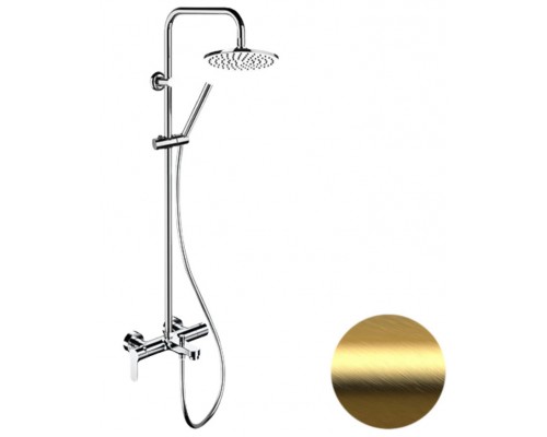 Душевая система Remer Class Line L34X7MMM20BG, золото брашированное