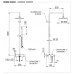 Душевая система Remer Class Line L34X7MMM20CFP, черный брашированный хром