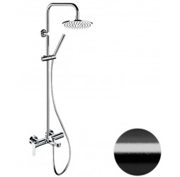 Душевая система Remer Class Line L34X7MMM20CFP, черный брашированный хром