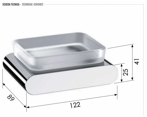 Мыльница Remer Lounge LN10VO, бронза