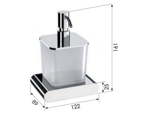 Дозатор Remer Lounge LN13RL, медь глянцевая