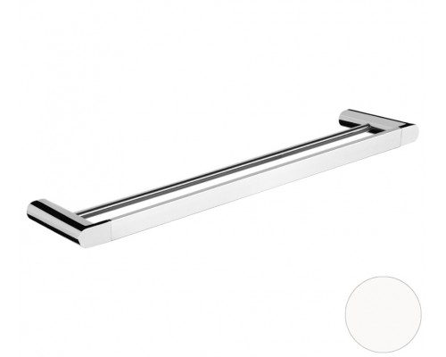 Полотенцедержатель двойной 60 см Remer Lounge LN33BO, белый матовый