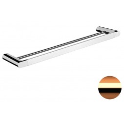 Полотенцедержатель двойной 60 см Remer Lounge LN33RL, медь глянцевая