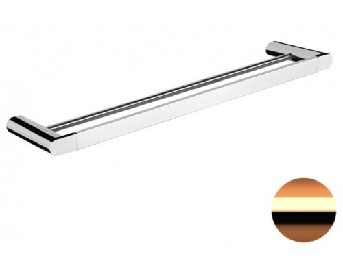 Полотенцедержатель двойной 60 см Remer Lounge LN33RL, медь глянцевая