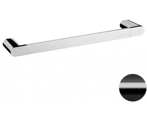 Полотенцедержатель 40 см Remer Lounge LN40СFP, черный брашированный хром