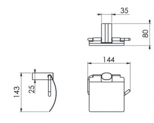 Бумагодержатель Remer Lounge LN60RL, медь глянцевая