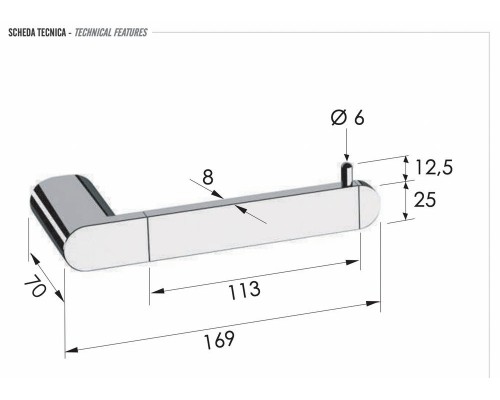 Бумагодержатель Remer Lounge LN61VO, бронза