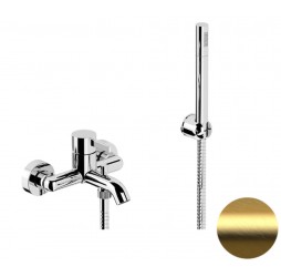 Смеситель для ванны Remer Metrica MC02BG, золото брашированное