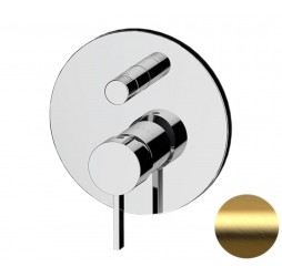 Смеситель для душа Remer Metrica MC09HBG, золото брашированное