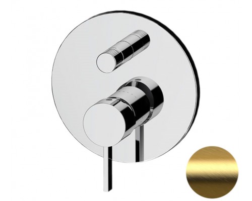 Смеситель для душа Remer Metrica MC09HBG, золото брашированное