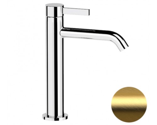 Смеситель для раковины Remer Metrica MC12ABG, золото брашированное
