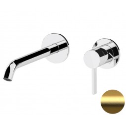 Смеситель для раковины Remer Metrica MC15PBG, золото брашированное