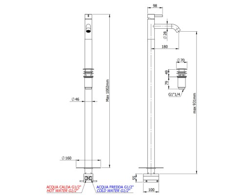 Смеситель для раковины Remer Metrica MC18