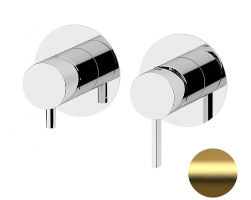 Смеситель для душа Remer Metrica MC92ZPBG, золото брашированное