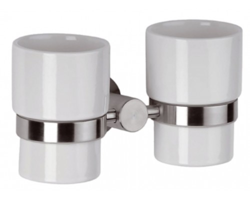 Стакан двойной Remer Minimal INOX Mi16INOXCR, нержавеющая сталь