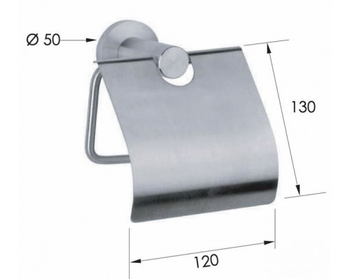 Бумагодержатель Remer Minimal INOX Mi60INOXCR, нержавеющая сталь