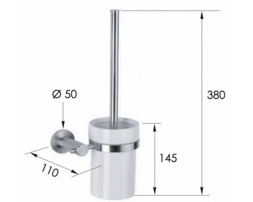 Ёршик Remer Minimal INOX Mi66INOXCR, нержавеющая сталь