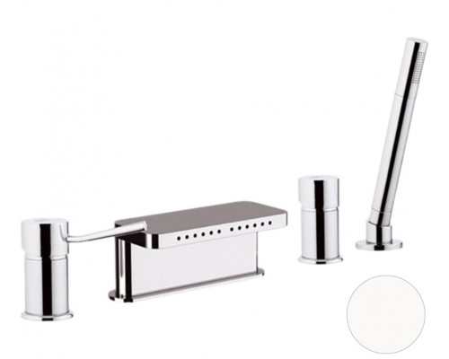 Смеситель для ванны Remer Minimal N06317MMBO, белый матовый