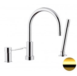 Смеситель для ванны Remer Minimal N072DO, золото глянцевое