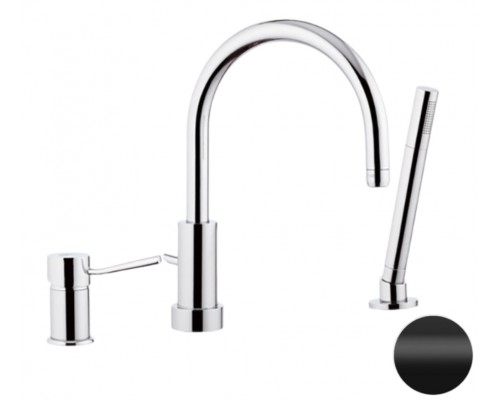 Смеситель для ванны Remer Minimal N072NO, черный матовый