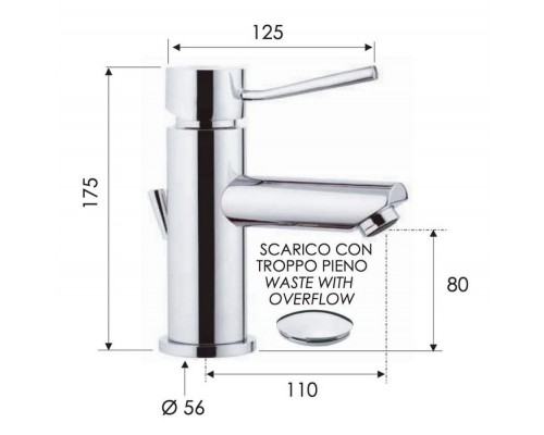 Смеситель для раковины Remer Minimal N10