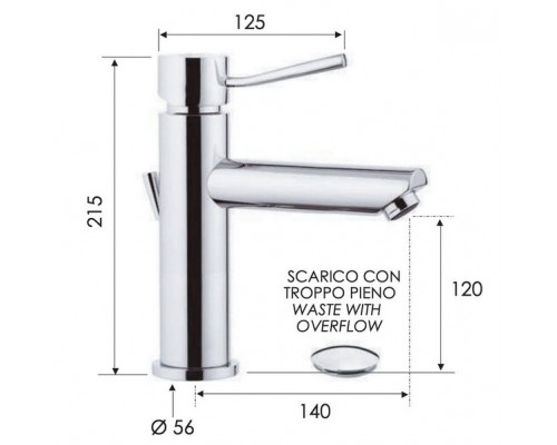 Смеситель для раковины Remer Minimal N10A