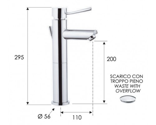 Смеситель для раковины Remer Minimal N10L