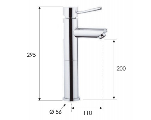 Смеситель для раковины Remer Minimal N11L