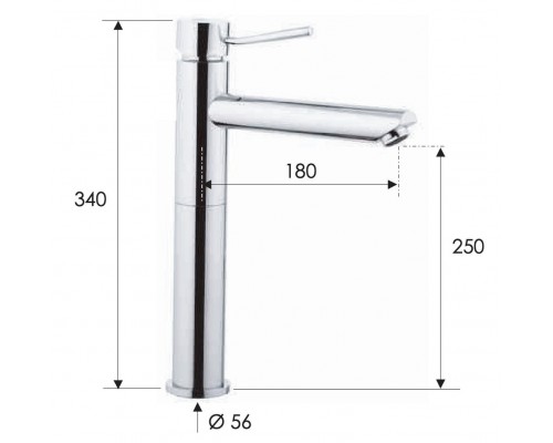 Смеситель для раковины Remer Minimal N11LXL