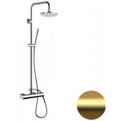 Душевая система Remer Minimal N37RX7MMM20BG, золото брашированное