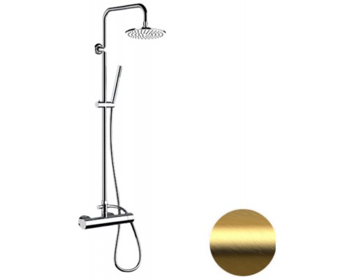 Душевая система Remer Minimal N37RX7MMM20BG, золото брашированное