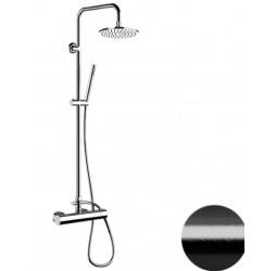 Душевая система Remer Minimal N37RX7MMM20CFP, черный брашированный хром