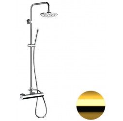 Душевая система Remer Minimal N37RX7MMM20DO, золото глянцевое