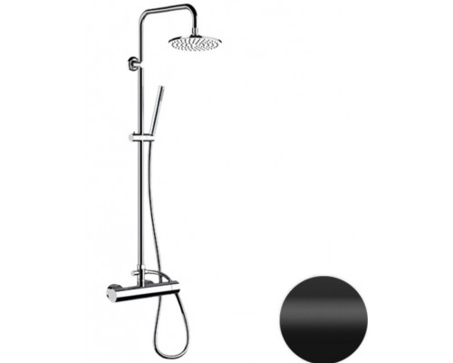 Душевая система Remer Minimal N37RX7MMM20NO, черный матовый