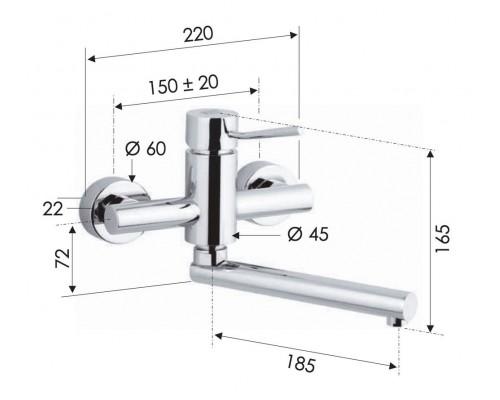 Смеситель для кухни Remer Minimal N41