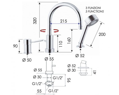Смеситель для кухни Remer Minimal N48319MO