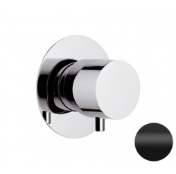 Дивертер на 3 выхода Remer X Style N93DEV3NO, черный матовый