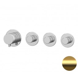 Смеситель для душа Remer X Style N98D3PBG, золото брашированное