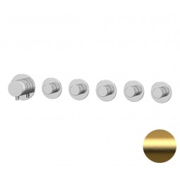 Смеситель для душа Remer X Style N98D5PBG, золото брашированное