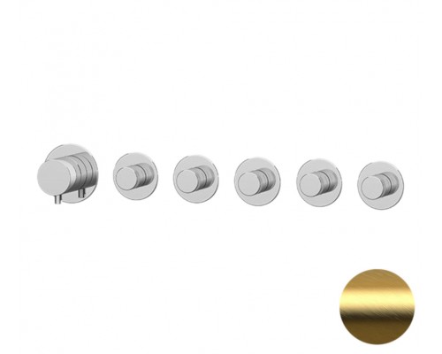 Смеситель для душа Remer X Style N98D5PBG, золото брашированное