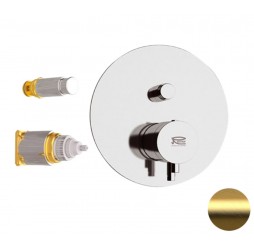 Смеситель для душа Remer Elegance NT09KBBG, золото брашированное