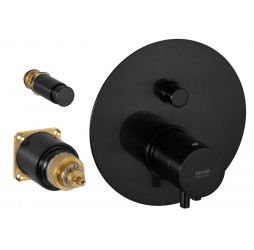 Смеситель для душа Remer Elegance NT09KBCFP, черный брашированный хром