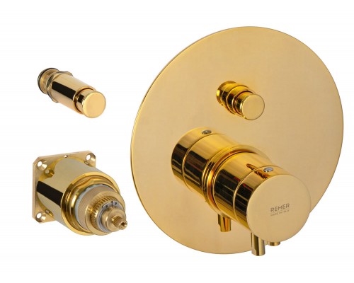 Смеситель для душа Remer Elegance NT09KBDO, золото глянцевое