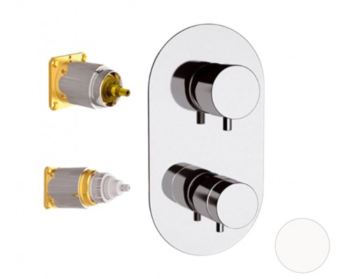 Смеситель для душа Remer Elegance NT92KBBO, белый матовый